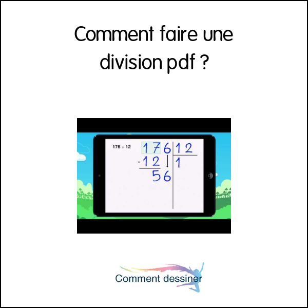 Comment faire une division pdf